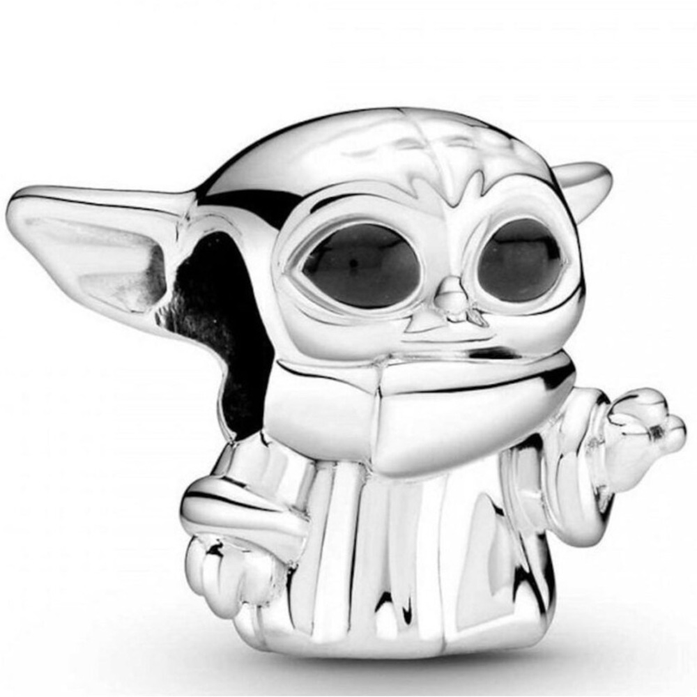 BABY YODA bead Charm Sterling Silver S925